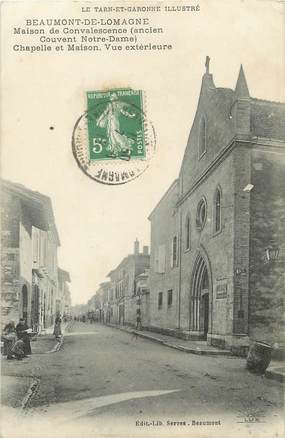 / CPA FRANCE 82 "Beaumont de Lomagne, maison de convalescence"