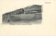 14 Calvado CPA FRANCE 14 "Trouville, la plage et l'Hotel des Roches Noires"