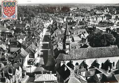 / CPSM FRANCE 21 "Chatillon sur Seine, l'église Saint Jean et rue du Docteur Robert"