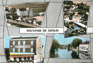 / CPSM FRANCE 21 "Souvenir de Genlis"