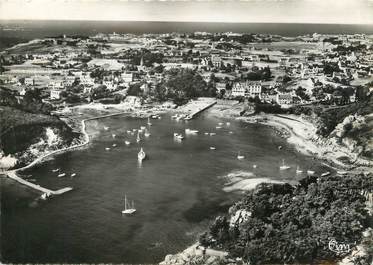 / CPSM FRANCE 22 "Ile de Bréhat, vue aérienne de Port Clos"