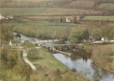 / CPSM FRANCE 22 "Bon repos, le vieux pont, l'écluse et le barrage"