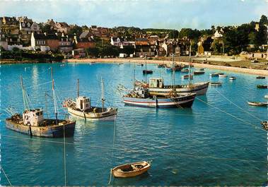 / CPSM FRANCE 22 "Loguivy de la Mer, le port de pêche vu du rocher"