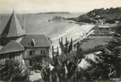 22 Cote D'armor / CPSM FRANCE 22 "Perros Guirec, plage de Trestignel et pointe du château"