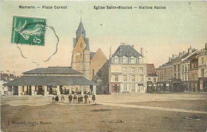 / CPA FRANCE 72 "Mamers, église Saint Nicolas" / CARTE TOILEE