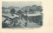 72 Sarthe / CPA FRANCE 72 "Le Mans, place de la république, un jour de marché"