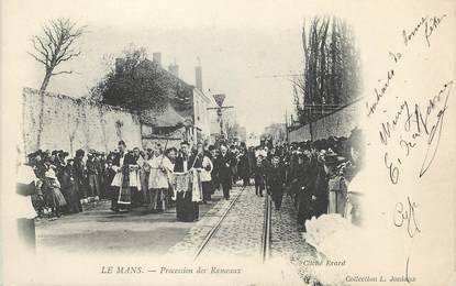 / CPA FRANCE 72 "Le Mans, procession des Rameaux"