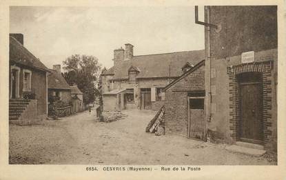 / CPA FRANCE 53 "Gesvres, rue de la poste"