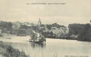 53 Mayenne / CPA FRANCE 53 "Chateau Gontier, départ du bateau d'Angers"