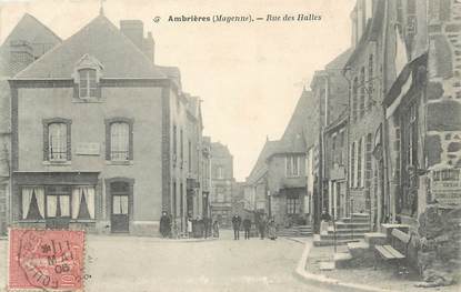 / CPA FRANCE 53 "Ambrières, rue des Halles"