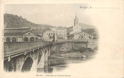 CPA FRANCE 30 "Bessèges, Eglise, Atelier de construction"