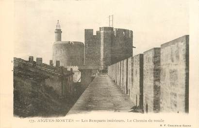 CPA FRANCE 30 "Aigues Mortes, les remparts intérieurs"