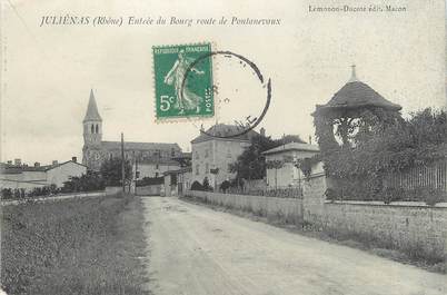 / CPA FRANCE 69 "Julienas, entrée du bourg, route de Pontanevaux"