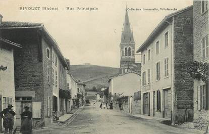 / CPA FRANCE 69 "Rivolet, rue principale"