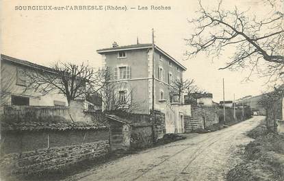 / CPA FRANCE 69 "Sourcieux sur l'Abresle, les roches"