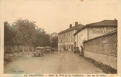 / CPA FRANCE 69 "Lamure sur Azergues, la Folletière, hôtel du pont"