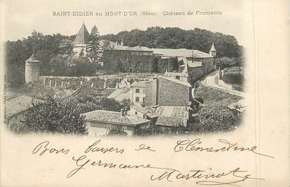 / CPA FRANCE 69 "Saint Didier au Mont d'or, château de Fromente"