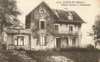 / CPA FRANCE 69 "Echalas, chalet Casati à Chatanay"