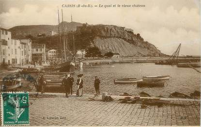 / CPA FRANCE 13 "Cassis, le quai et le vieux château"