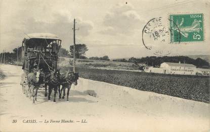 / CPA FRANCE 13 "Cassis, la ferme Blanche" / DILIGENCE