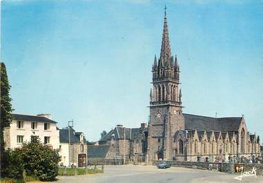 / CPSM FRANCE 22 "Quemper Guezennec, la place de l'église"