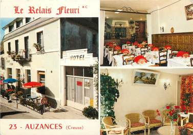 / CPSM FRANCE 23 "Auzances, le relais Fleuri"