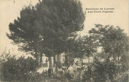 CPA FRANCE 13 "Luynes, les trois pigeons"