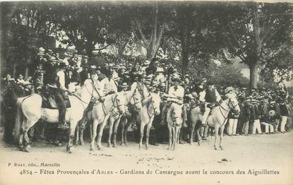 CPA FRANCE 13 "Arles, fête provençale" / GUARDIANS / CHEVAUX