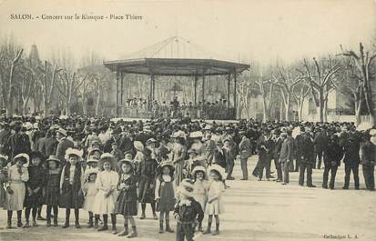 CPA FRANCE 13 "Salon, concert sur le kiosque, place Thiers"