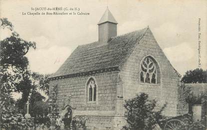 CPA FRANCE 22 "Saint Jacut de Menée, la chapelle de Bon réconfort et le calvaire"