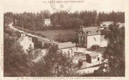 CPA FRANCE 22 "Saint Barthélémy, la vallée du Blavet à Saint Rivalain"
