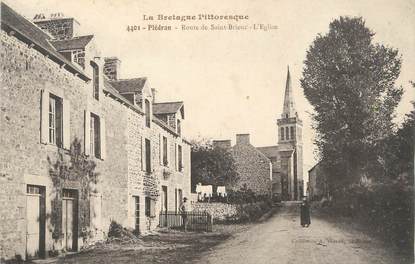 CPA FRANCE 22 "Plédran, route de Saint Brieuc, l'église"