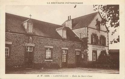 CPA FRANCE 22 "Lanvollon, école du Sacré Coeur"