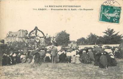 CPA FRANCE 22 "Erquy, procession du 15 Août"