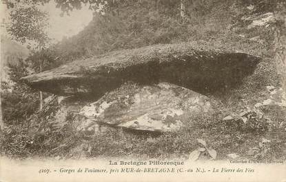 CPA FRANCE 22 "Gorges de Poulancre près Mur de Bretagne, la pierre des Fées"