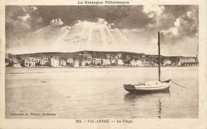 CPA FRANCE 22 "Val André, la plage"