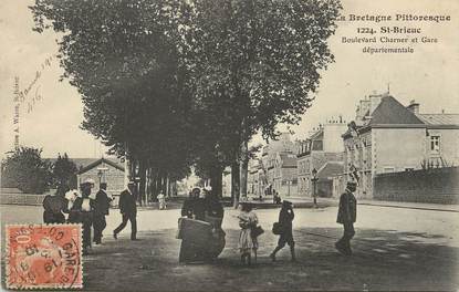 CPA FRANCE 22 "Saint Brieuc, Bld Charner et gare départementale"