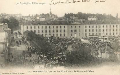 CPA FRANCE 22 "Saint Brieuc, caserne des Ursulines, le champ de Mars"