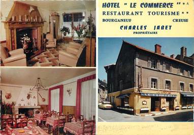 CPSM FRANCE 23 "Bourganeuf, hôtel Le Commerce"