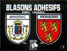 CPSM FRANCE 24 "Bergerac" / BLASON ADHESIF