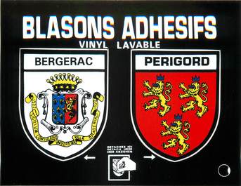 CPSM FRANCE 24 "Bergerac" / BLASON ADHESIF