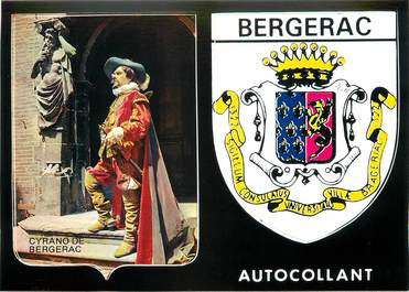 CPSM FRANCE 24 "Bergerac" /  BLASON ADHESIF