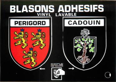 CPSM FRANCE 24 "Cadouin" / BLASON ADHESIF