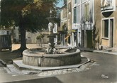 24 Dordogne CPSM FRANCE 24 "Excideuil, fontaine place Bugeaud"