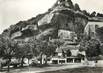 CPSM FRANCE 24 "Les Eyzies, rochers de l'ancien Château"