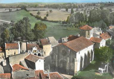 CPSM FRANCE 24 "Bussière Badil, façade de l'église"