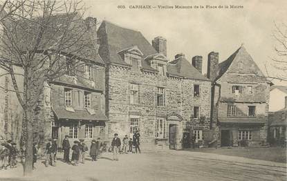 / CPA FRANCE 29 "Carhaix, vieilles maisons de la place de la mairie"