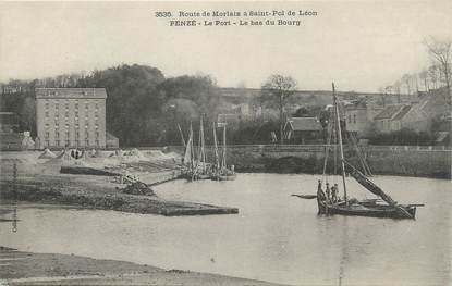 / CPA FRANCE 29 "Route de Morlaix à Saint Pol de Léon, Penzé, le port"