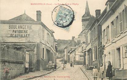 CPA FRANCE 27 "Mainneville, la rue du Pavé"