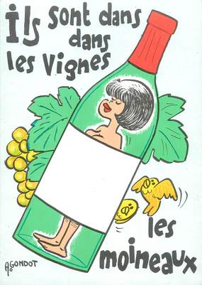     CPSM   ILLUSTRATEUR GONDOT   "Ils sont dans les vignes"